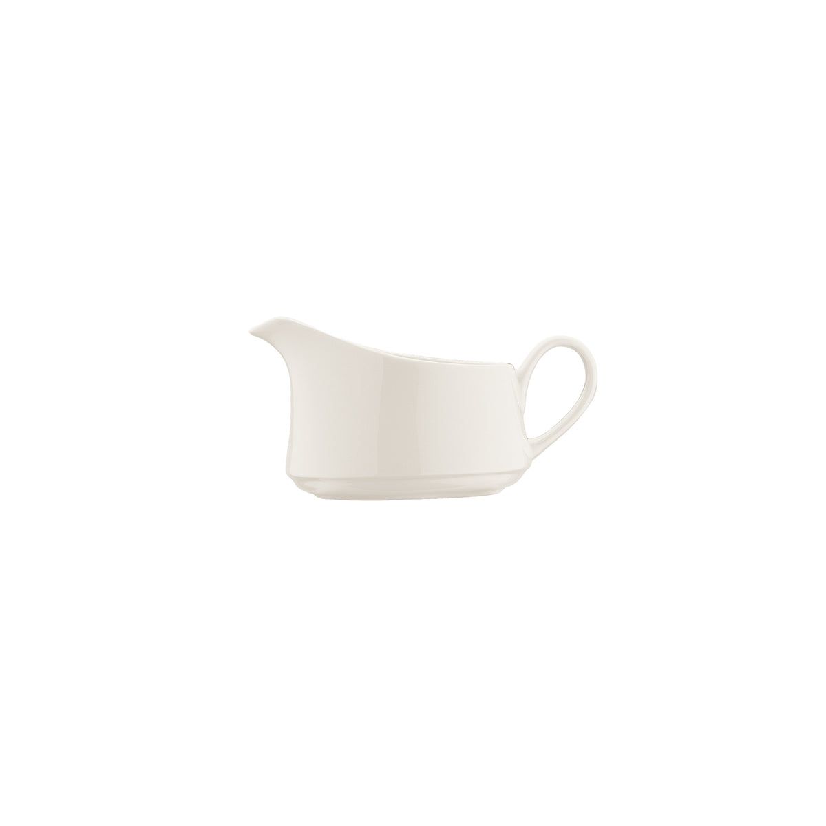 Bonna China Banquet dia.6.25" h:3.25" 9 oz. Round Warm White Porcelain Sauce Boat