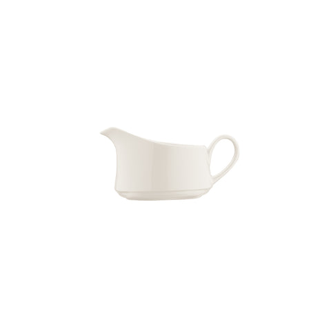 Bonna China Banquet dia.6.25" h:3.25" 9 oz. Round Warm White Porcelain Sauce Boat