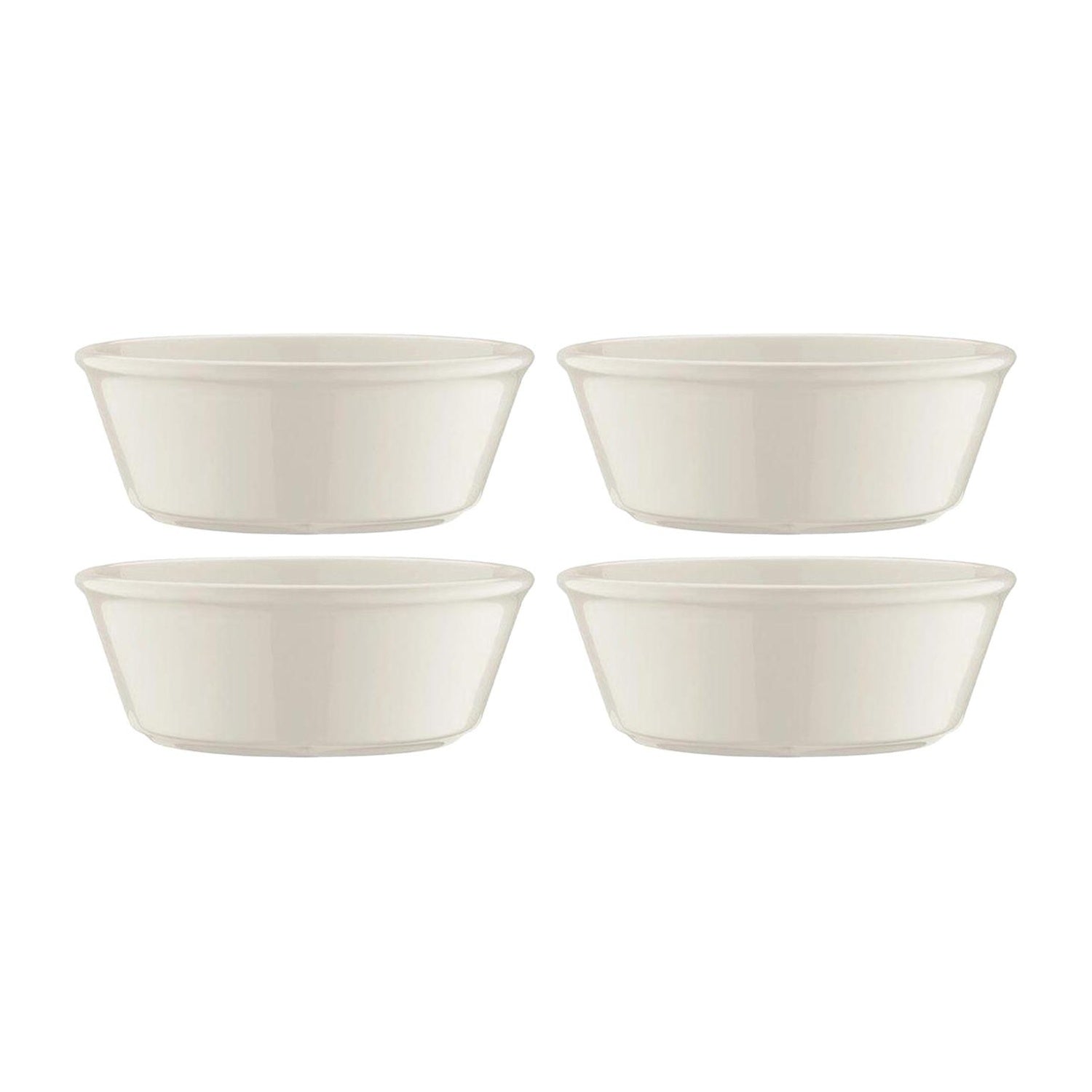 Bonna China Banquet dia.4.75" h:1.75" 10 oz. Round Warm White Porcelain Bowl (Set of 4)