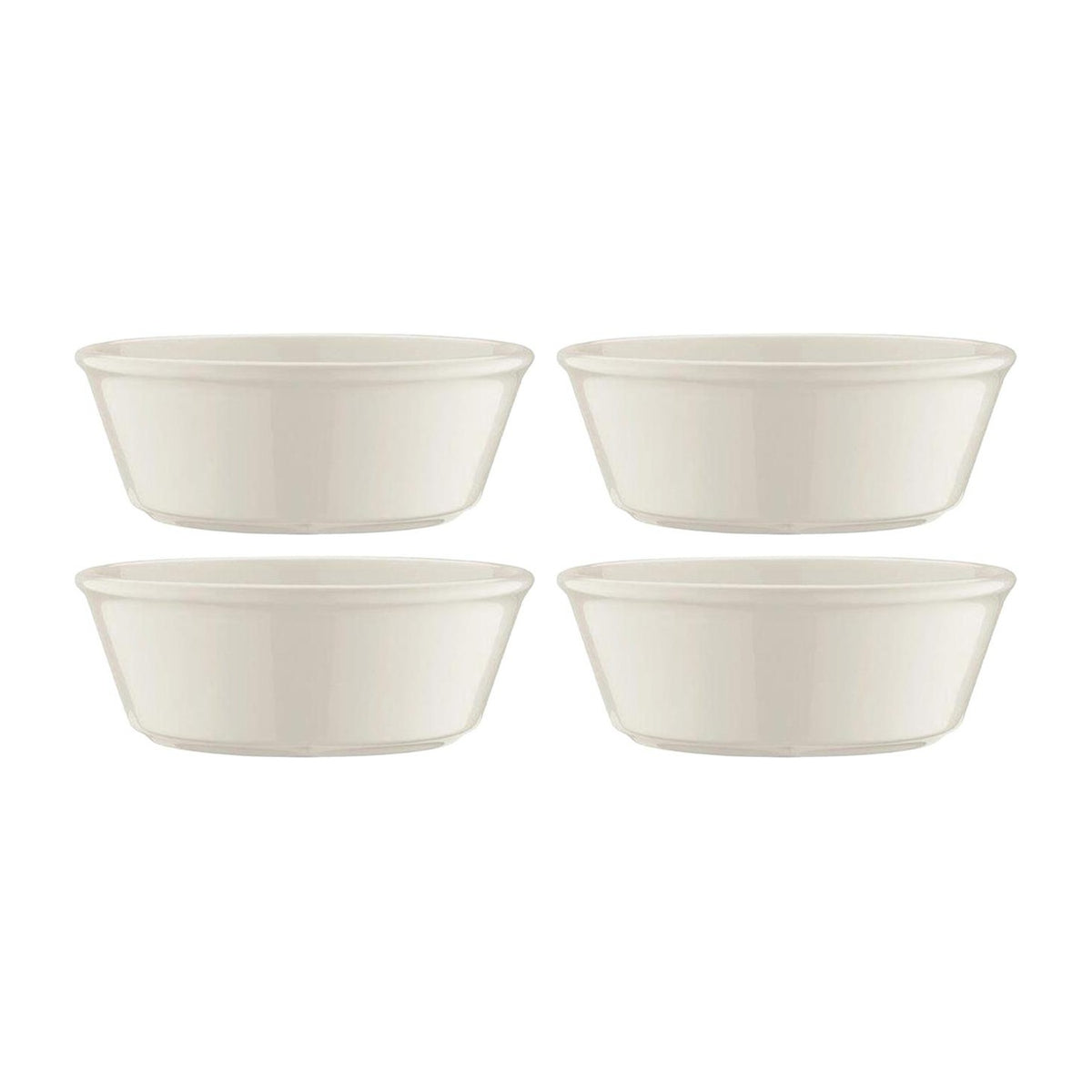Bonna China Banquet dia.4.75" h:1.75" 10 oz. Round Warm White Porcelain Bowl (Set of 4)
