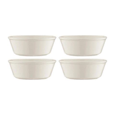 Bonna China Banquet dia.4.75" h:1.75" 10 oz. Round Warm White Porcelain Bowl (Set of 4)