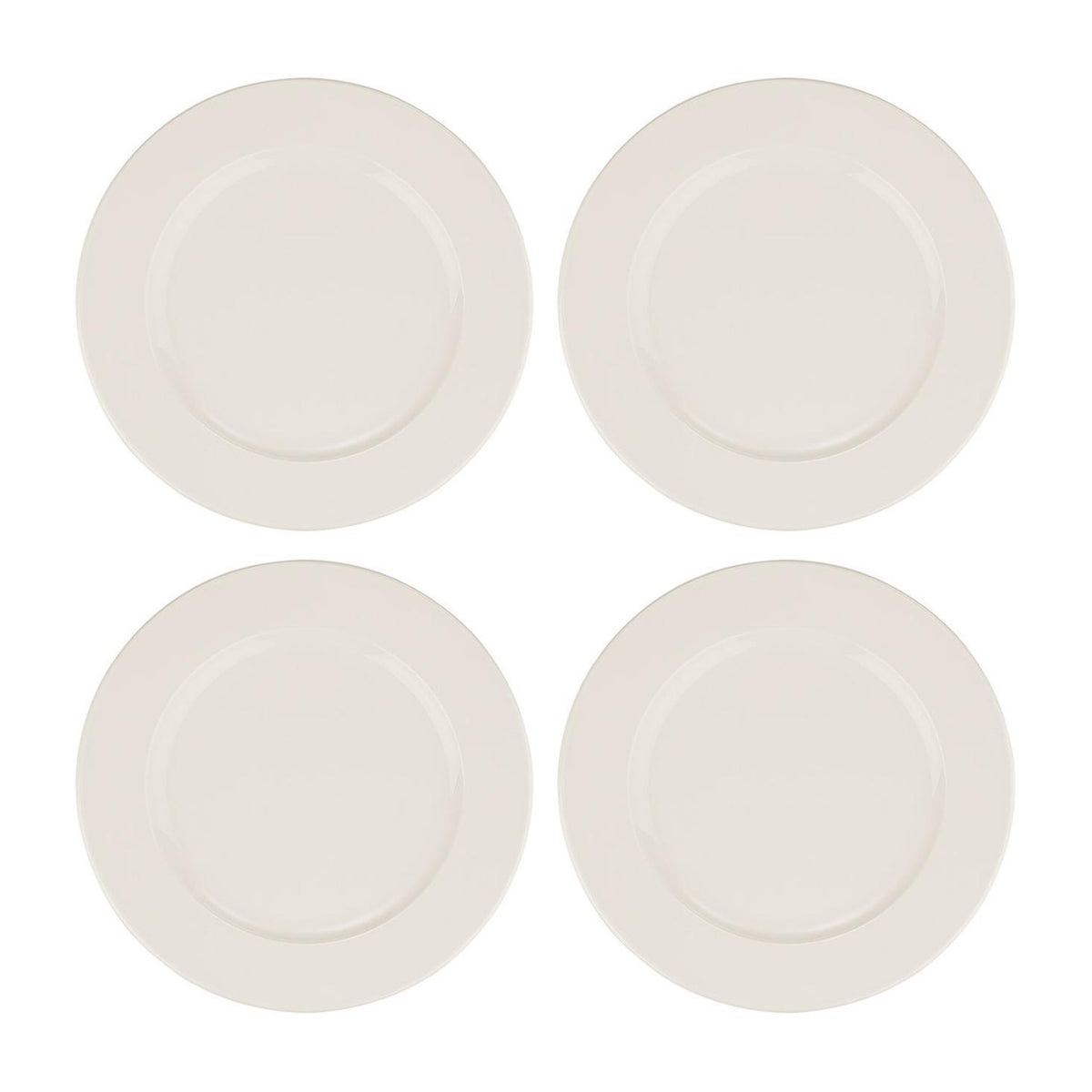 Bonna China Banquet dia.6.75"  Round Warm White Porcelain Plate (Set of 4)