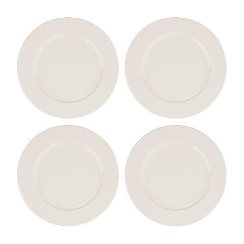 Bonna China Banquet dia.6.75"  Round Warm White Porcelain Plate (Set of 4)