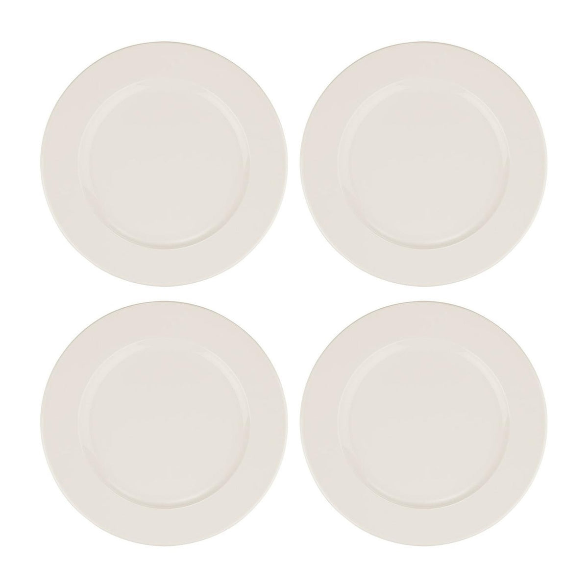 Bonna China Banquet dia.7.5"  Round Warm White Porcelain Plate (Set of 4)