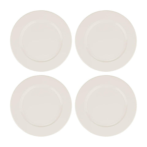 Bonna China Banquet dia.7.5"  Round Warm White Porcelain Plate (Set of 4)