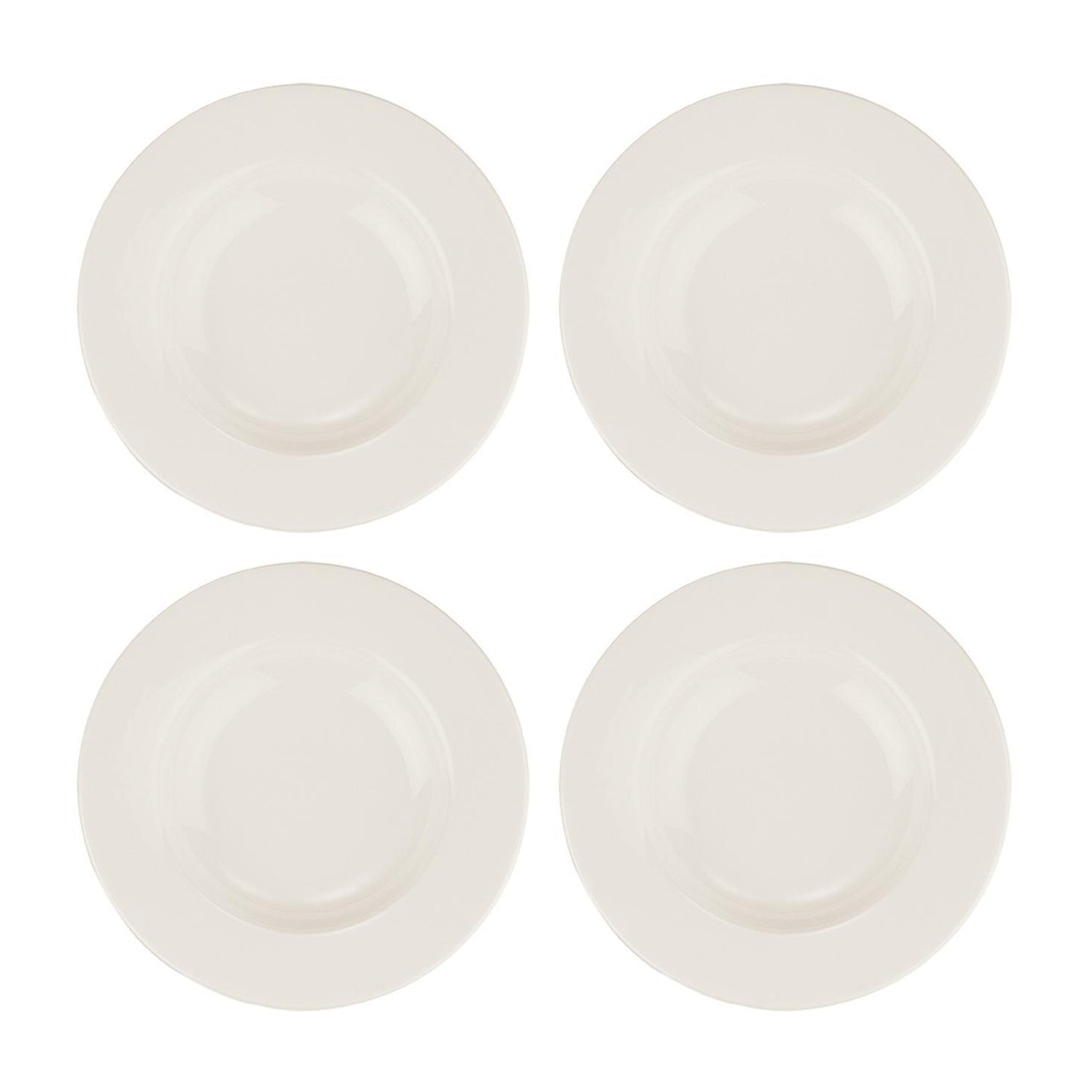 Bonna China Banquet dia.9" h:1.5" 10 oz. Round Warm White Porcelain Bowl (Set of 4)