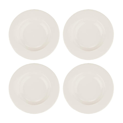 Bonna China Banquet dia.9" h:1.5" 10 oz. Round Warm White Porcelain Bowl (Set of 4)