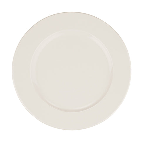 Bonna China Banquet dia.9.25"  Round Warm White Porcelain Plate (Set of 4)