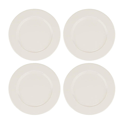 Bonna China Banquet dia.10.5"  Round Warm White Porcelain Plate (Set of 4)
