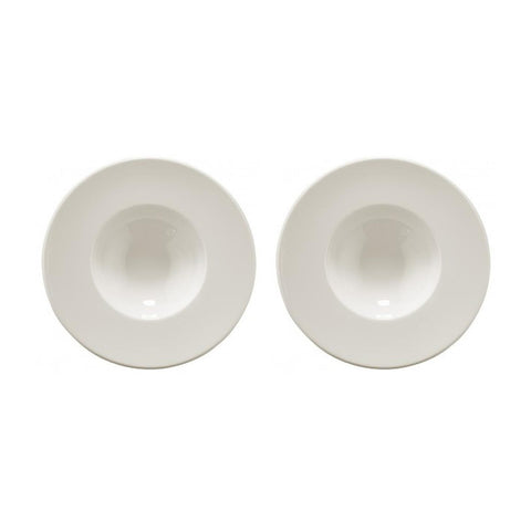 Bonna China Banquet dia.11" h:2.5" 14 oz. Round Warm White Porcelain Bowl (Set of 2)