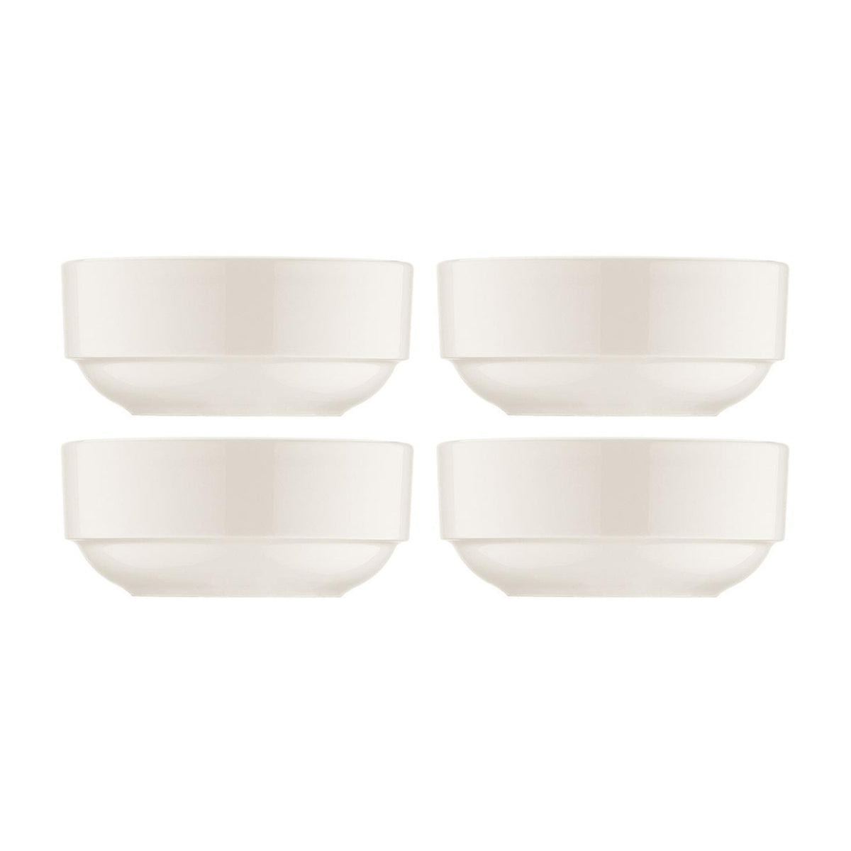 Bonna China Banquet dia.3" h:1.5" 4 oz. Round Warm White Porcelain Ramekin (Set of 4)