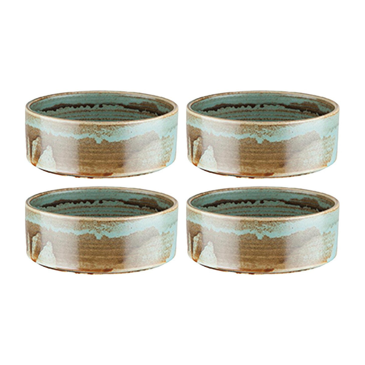 Bonna China Celeste dia.3" h:1.25" 3 oz. Round Decorated Porcelain Ramekin (Set of 4)