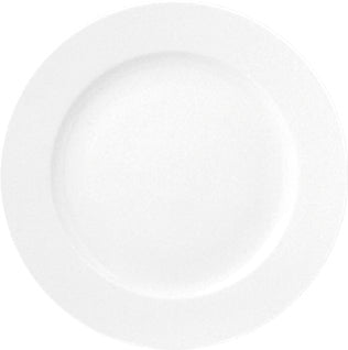 Porcelain Delta dia.12.5" Round White Porcelain Plate