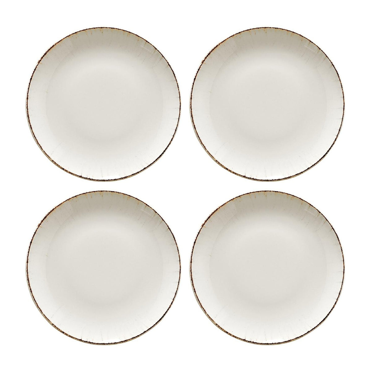 Bonna China Vintage dia.6.75"  Round Decorated Porcelain Plate (Set of 4)