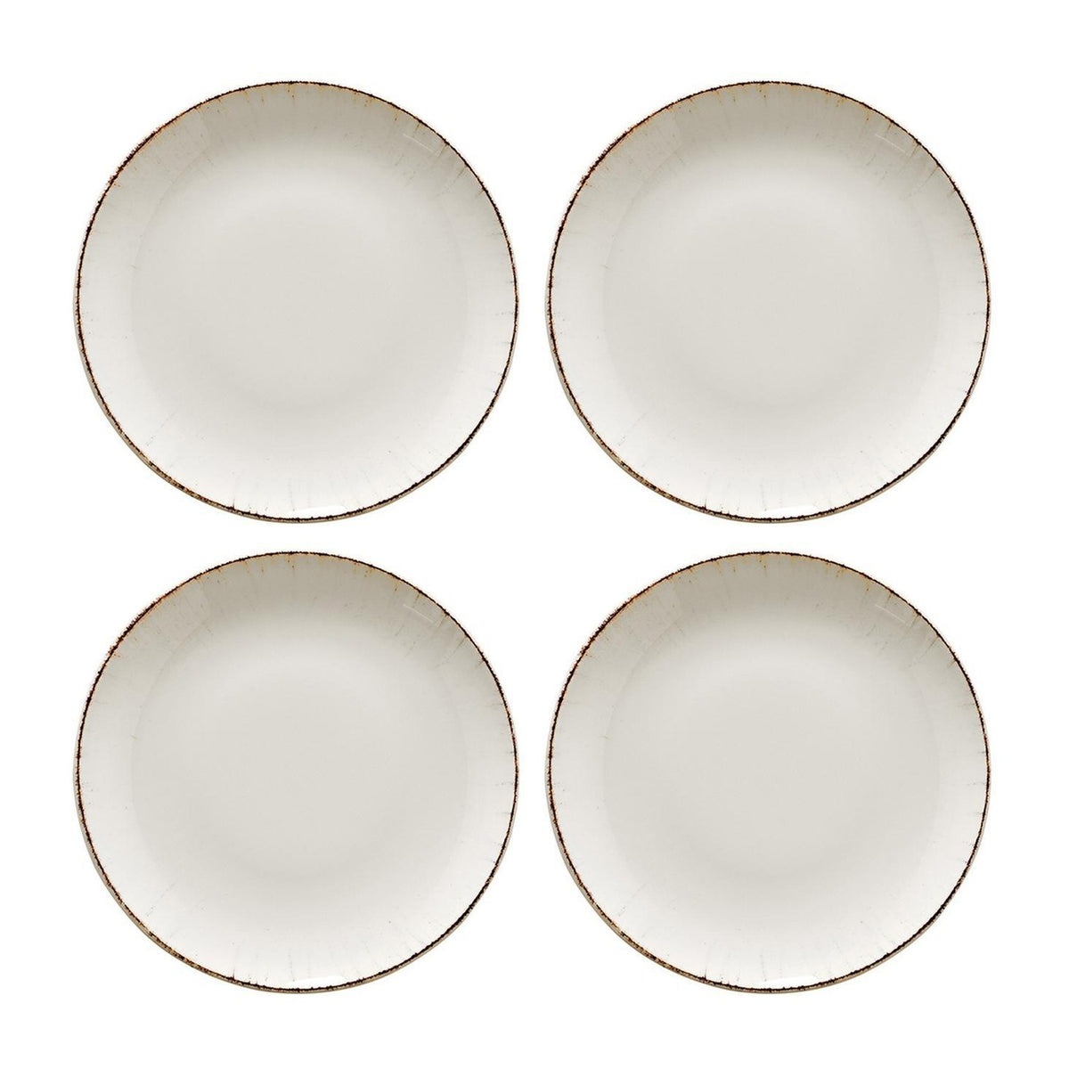 Bonna China Vintage dia.9"  Round Decorated Porcelain Plate (Set of 4)