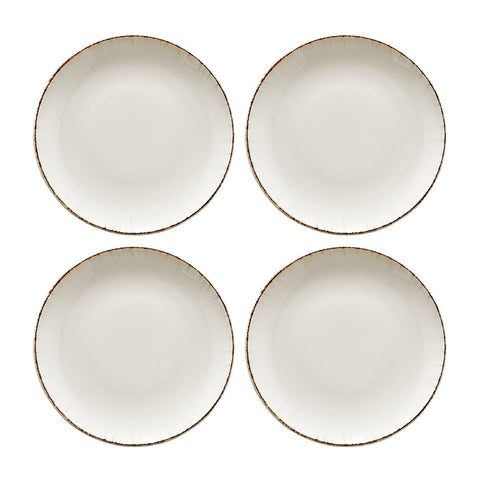 Bonna China Vintage dia.10"  Round Decorated Porcelain Plate (Set of 4)