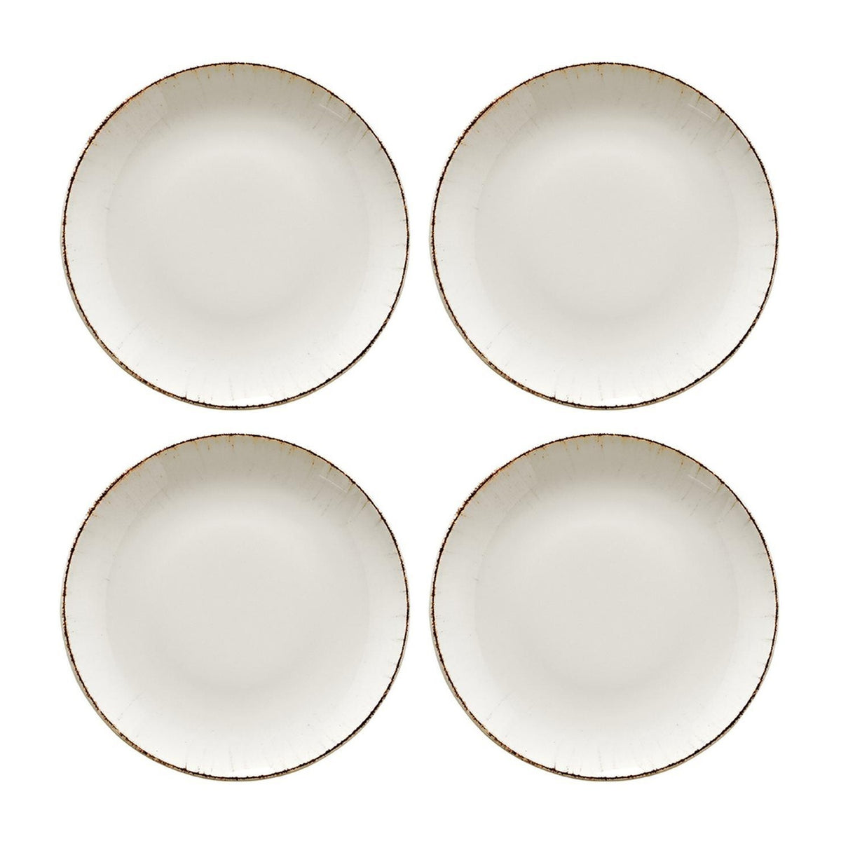 Bonna China Vintage dia.12"  Round Decorated Porcelain Plate (Set of 4)