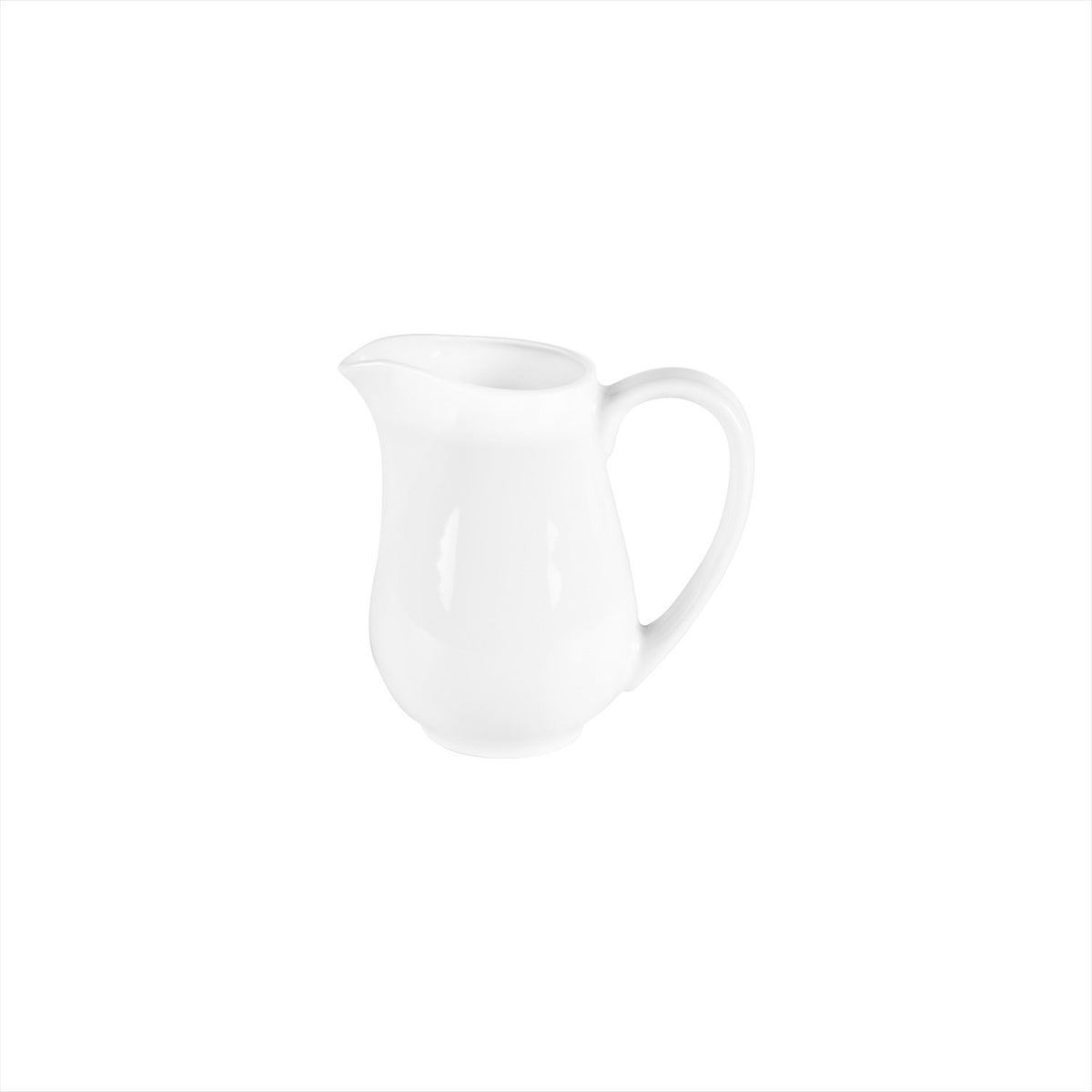 Delta-Coupe dia.5" h:4.75" 12 oz. Round White Porcelain Creamer (1 each)