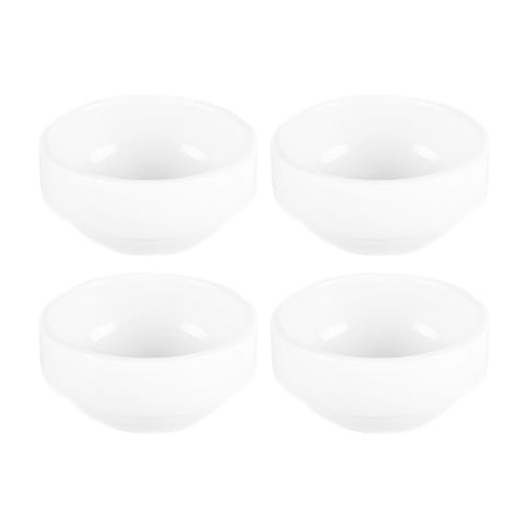 Porcelain Delta-Coupe dia.2.25" h:1" 1 oz. Round White Porcelain Ramekin (Set of 4)