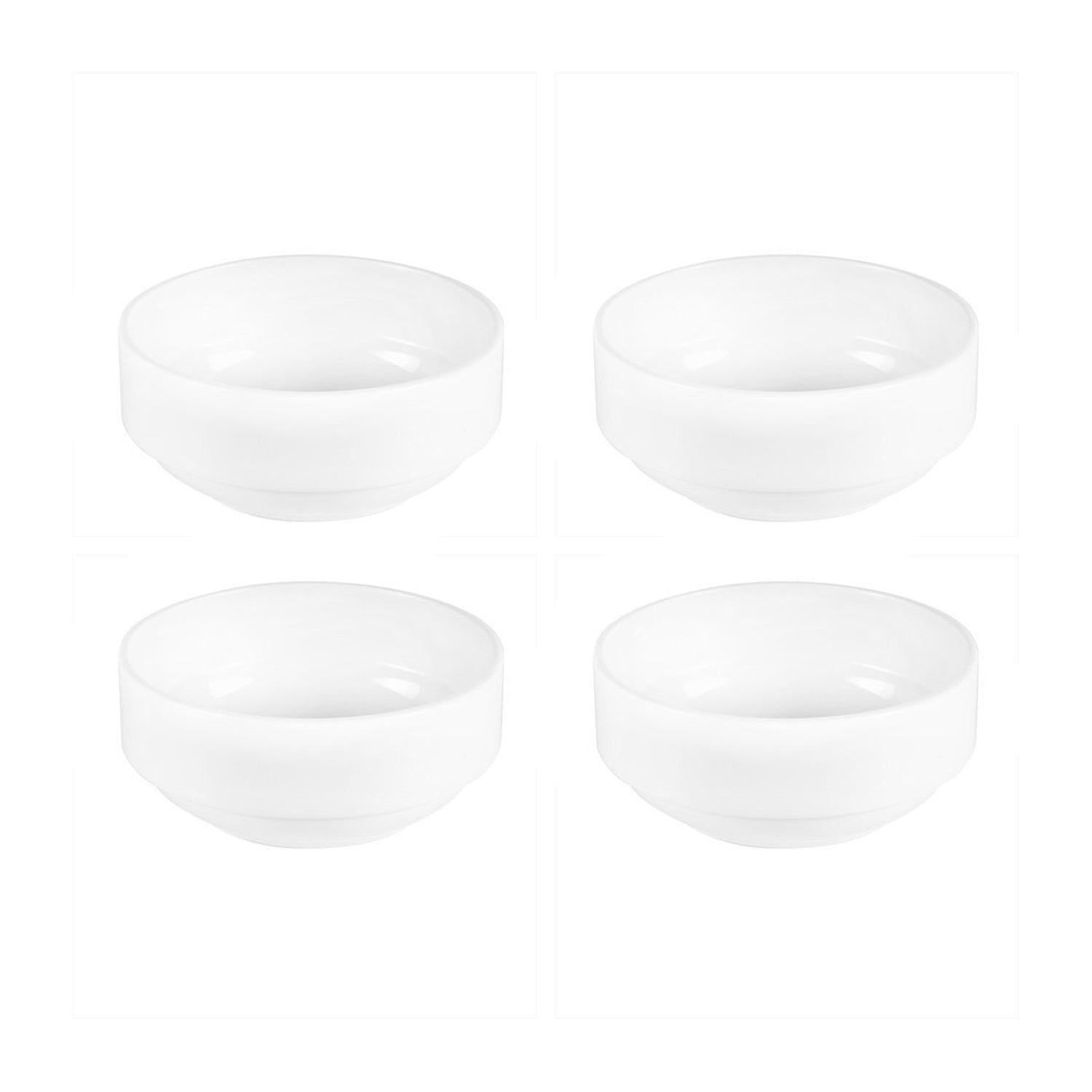 Delta-Coupe dia.4.75" h:2" 13 oz. Round White Porcelain Ramekin (Set of 4)