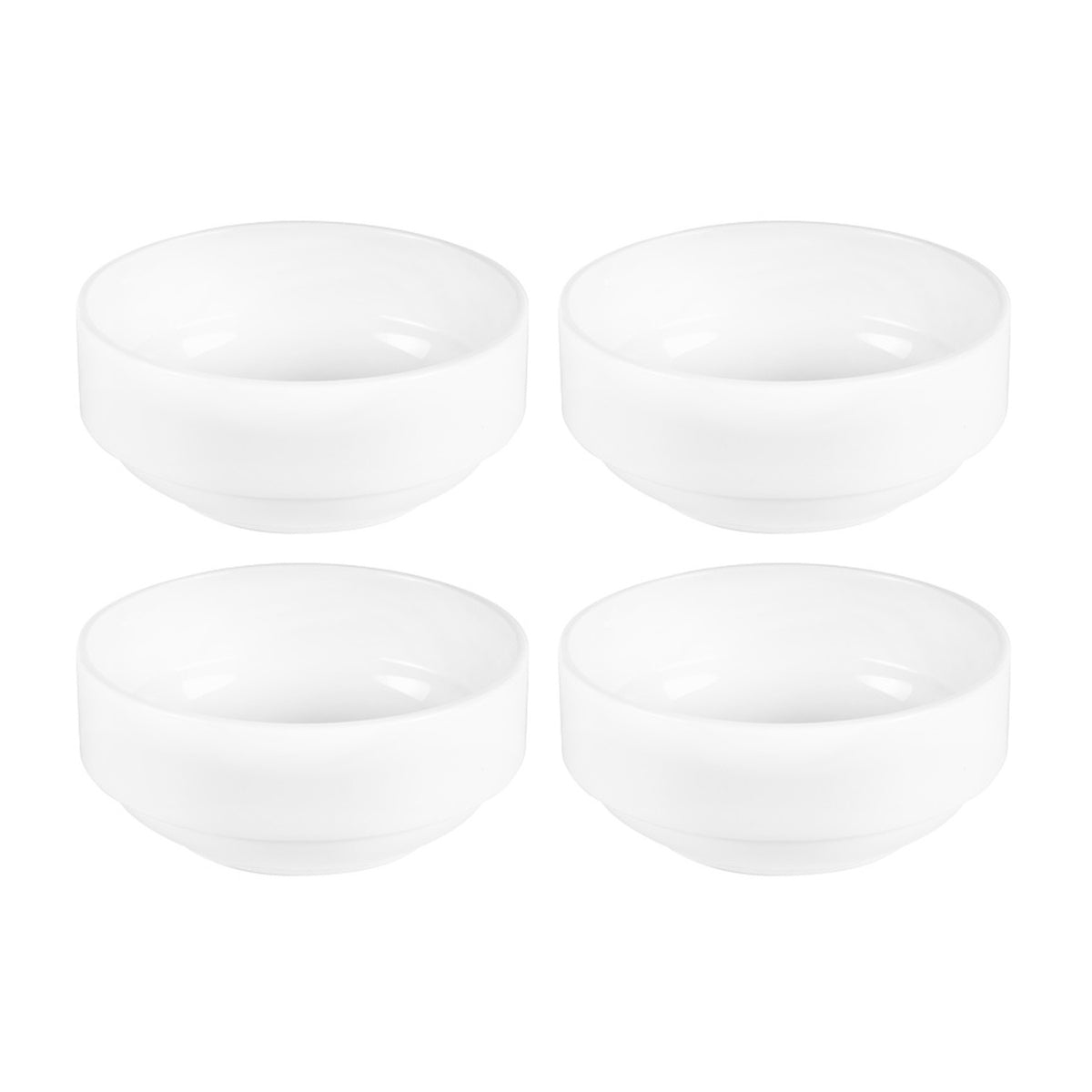 Porcelain Delta-Coupe dia.4.75" h:2" 13 oz. Round White Porcelain Ramekin (Set of 4)