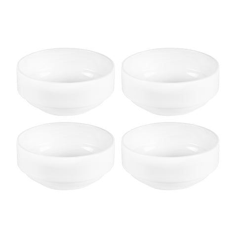 Porcelain Delta-Coupe dia.4.75" h:2" 13 oz. Round White Porcelain Ramekin (Set of 4)