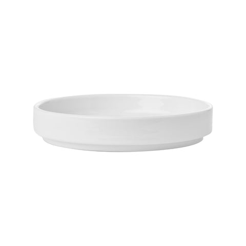 Delta-Coupe dia.4.75" Round White Porcelain Plate (Set of 4)