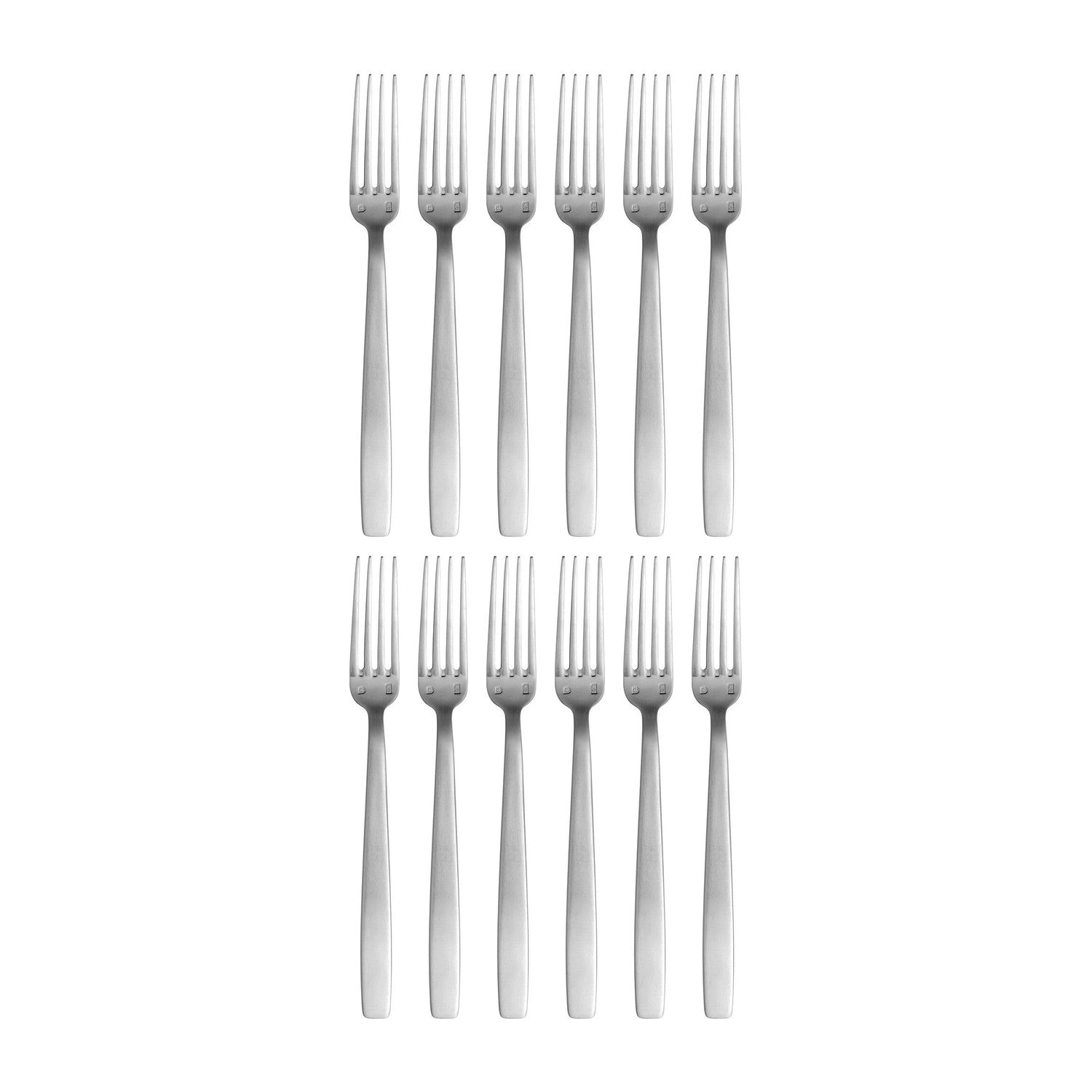 Astoria 7.5"  Silver Brushed Stainless Steel Dessert Fork 18/10 (Set of 12)