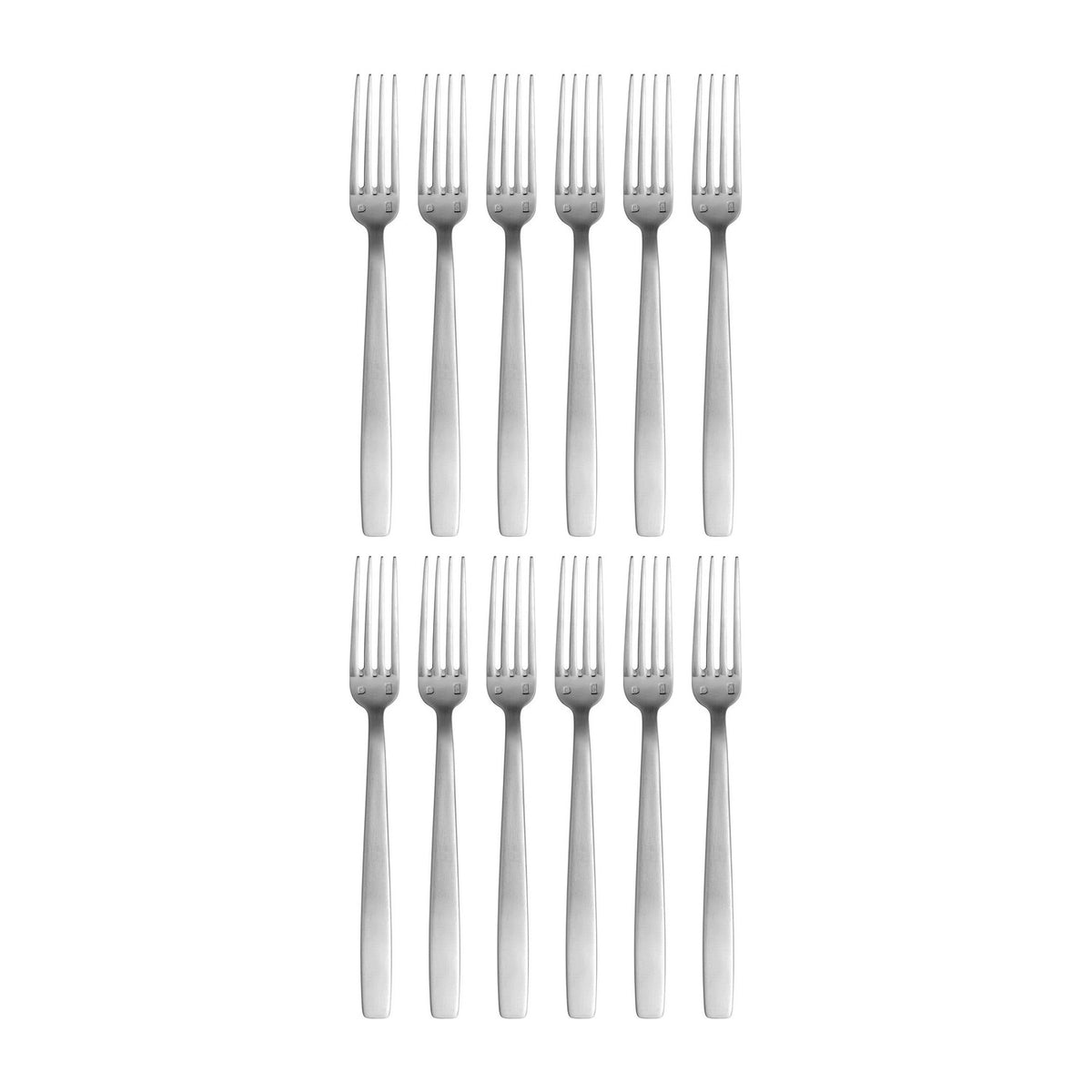 Astoria 7.5"  Silver Brushed Stainless Steel Dessert Fork 18/10 (Set of 12)