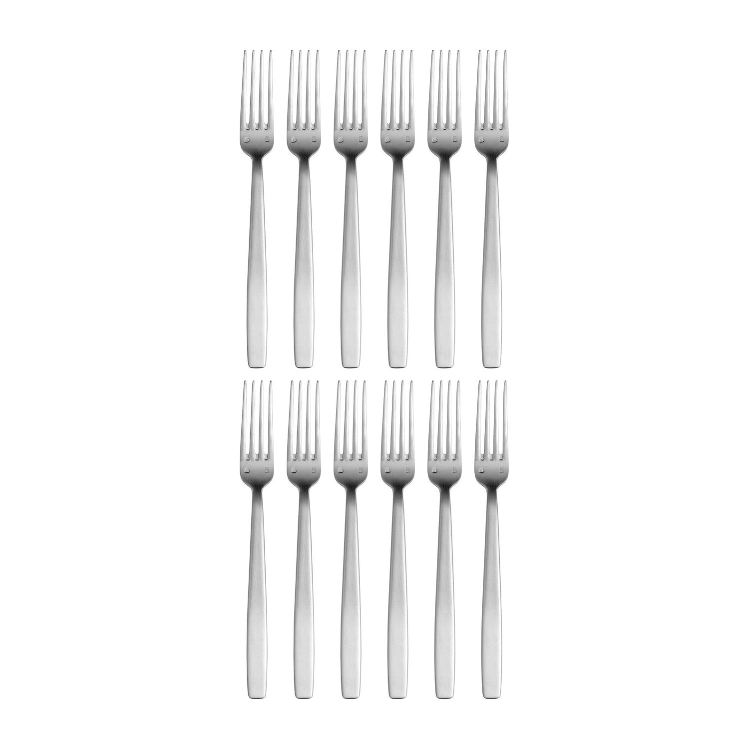Astoria 8.5"  Silver Brushed Stainless Steel Dinner Fork 18/10 (Set of 12)