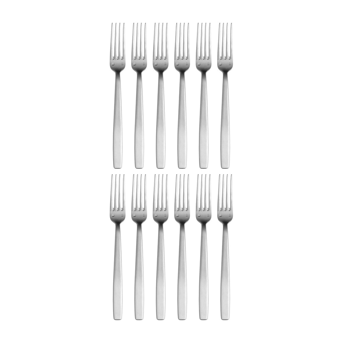 Astoria 8.5"  Silver Brushed Stainless Steel Dinner Fork 18/10 (Set of 12)