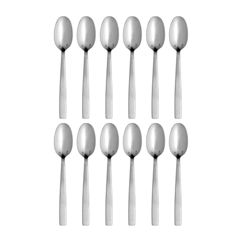 Astoria 5.75"  Silver Brushed Stainless Steel Teaspoon 18/10 (Set of 12)