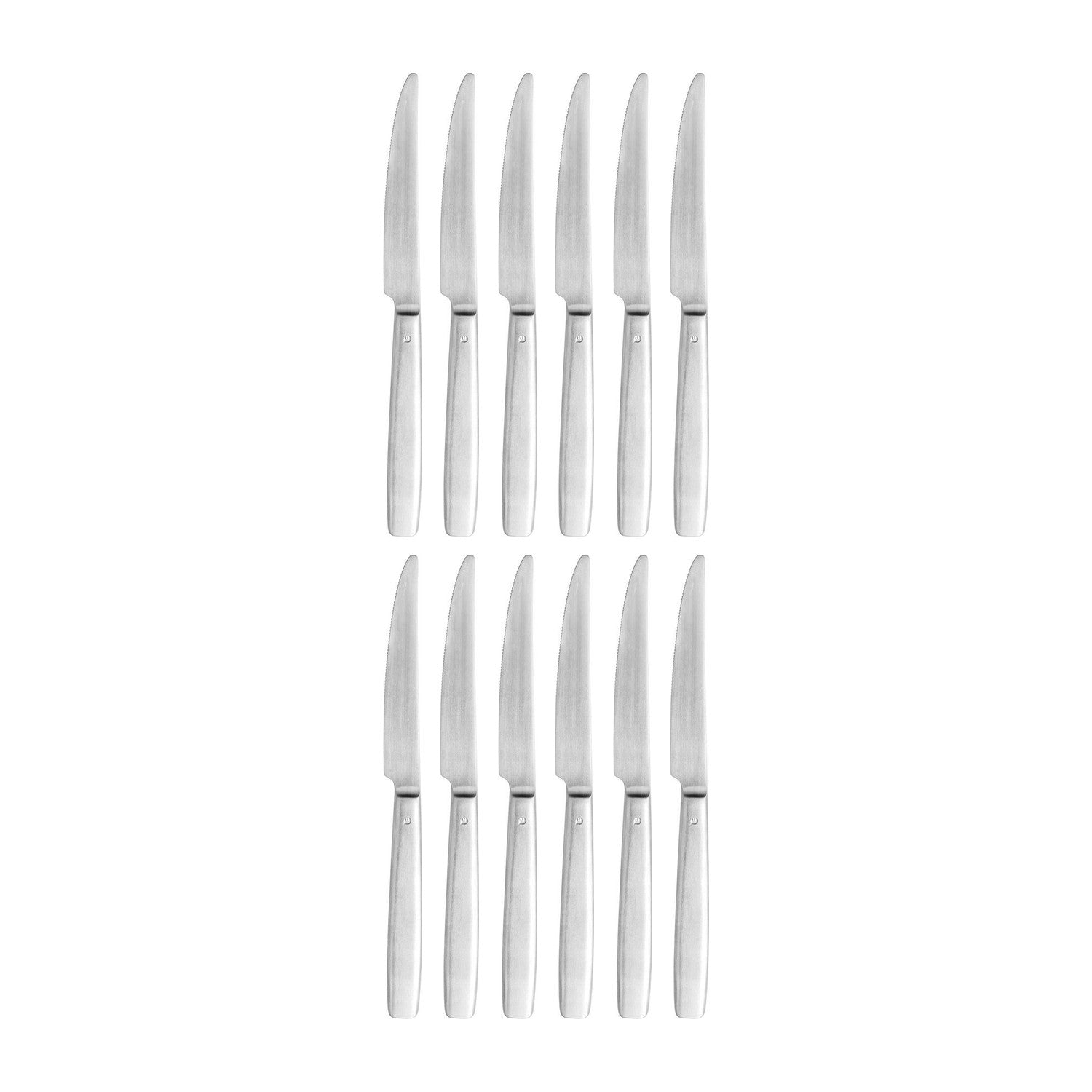 Astoria 6.5"  Silver Brushed Stainless Steel Butter/Fruit Knife 18/10 (Set of 12)