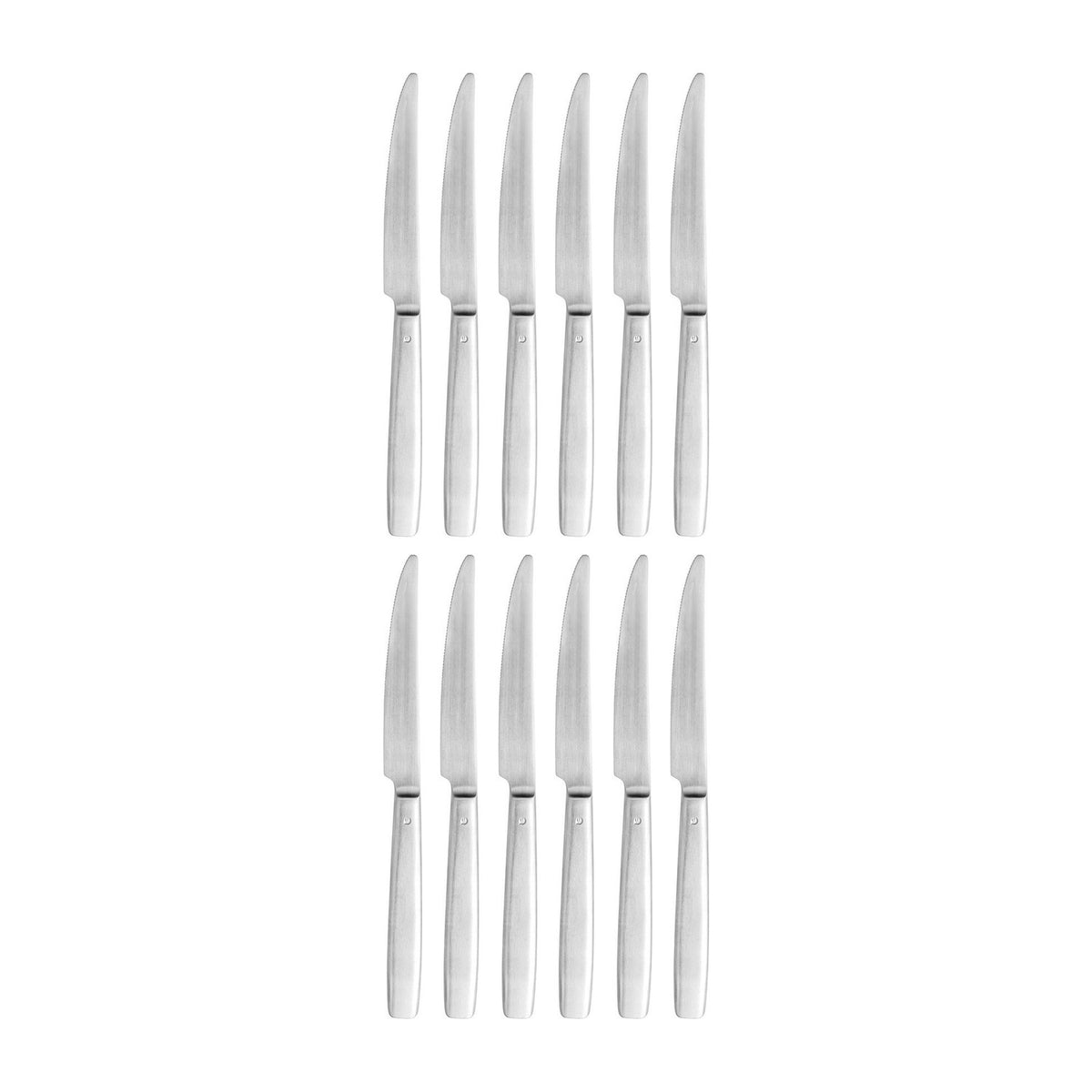 Astoria 6.5"  Silver Brushed Stainless Steel Butter/Fruit Knife 18/10 (Set of 12)