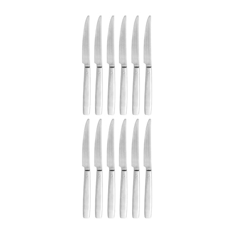 Astoria 6.5"  Silver Brushed Stainless Steel Butter/Fruit Knife 18/10 (Set of 12)