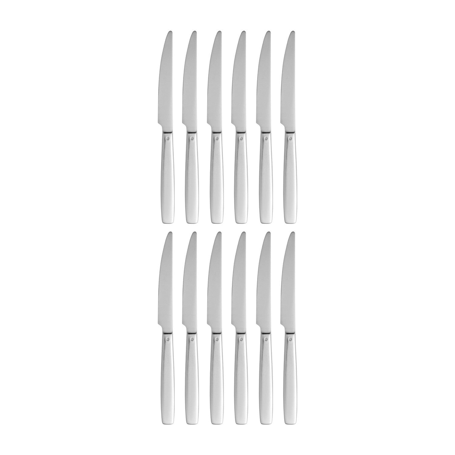 Astoria 9.75"  Silver Brushed Stainless Steel Dinner Knife Mono 18/10 (Set of 12)