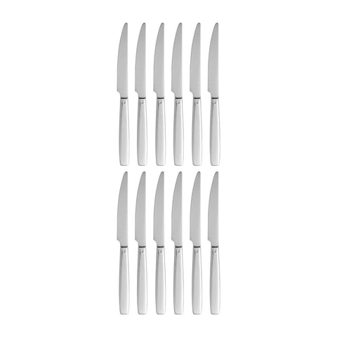 Astoria 9.75"  Silver Brushed Stainless Steel Dinner Knife Mono 18/10 (Set of 12)