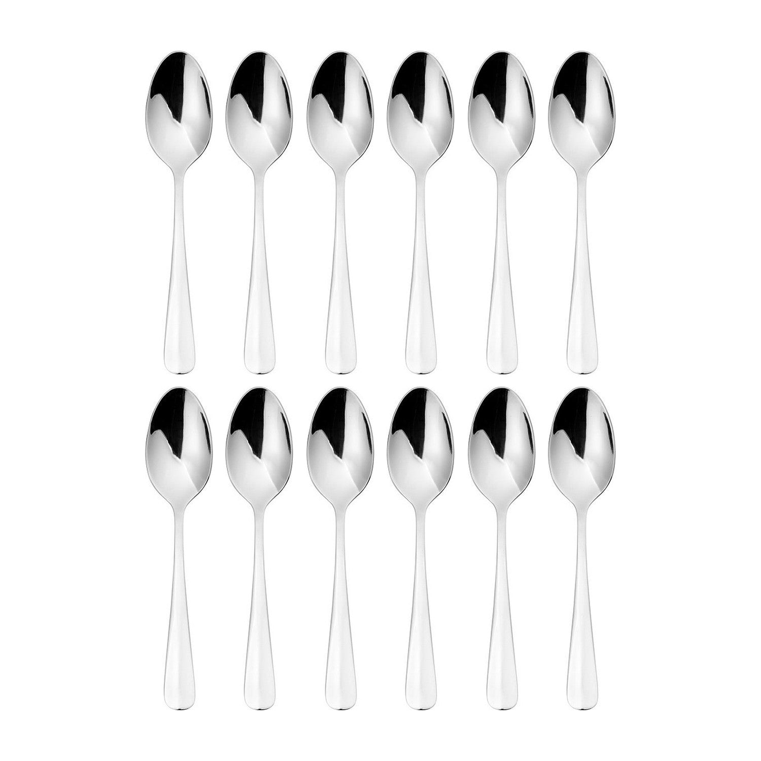 Baguette 4.5"  Silver Stainless Steel A.D. Coffee Spoon 18/10 (Set of 12)