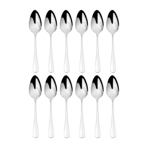 Baguette 8.25"  Silver Stainless Steel Serving Spoon 18/10 (Set of 12)