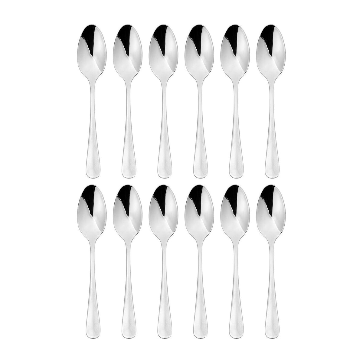 Baguette 5.5"  Silver Stainless Steel Teaspoon 18/10 (Set of 12)