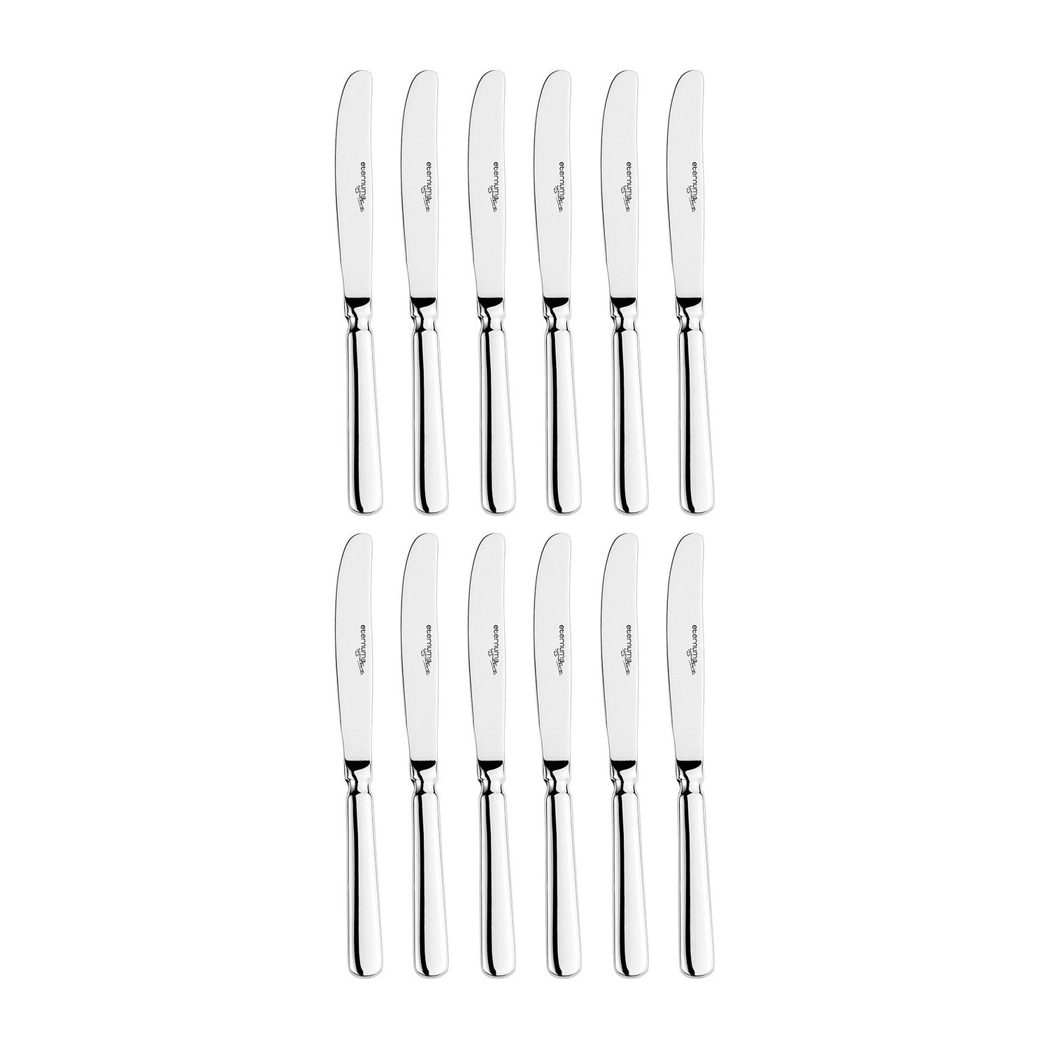Baguette 6.5"  Silver Stainless Steel Butter/Fruit Knife 18/10 (Set of 12)