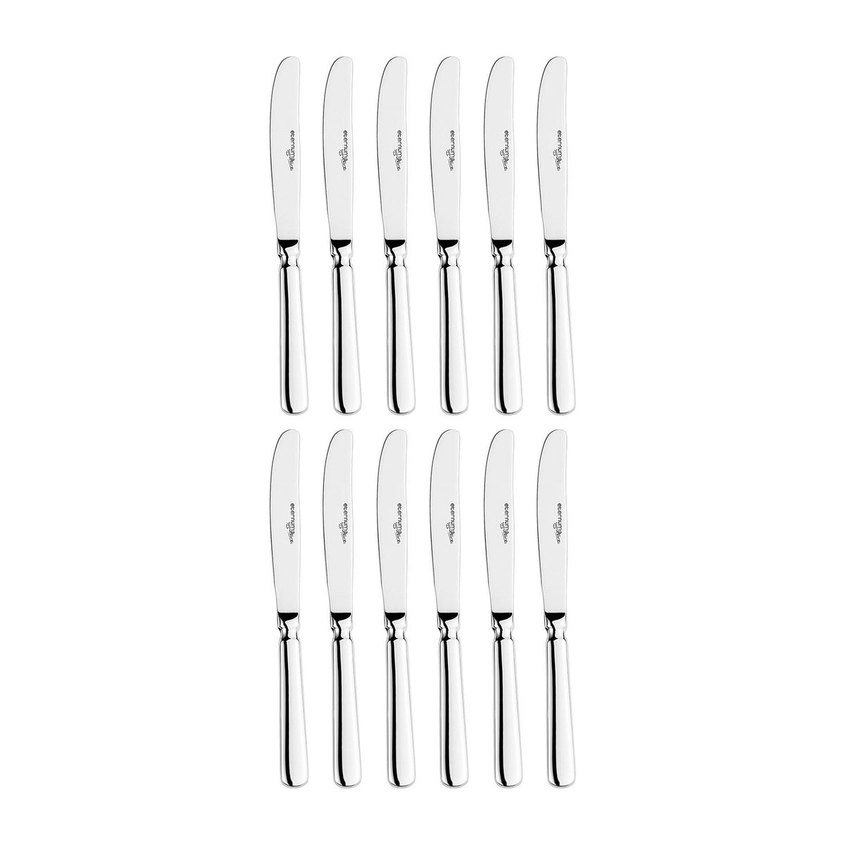 Baguette 6.5"  Silver Stainless Steel Butter/Fruit Knife 18/10 (Set of 12)