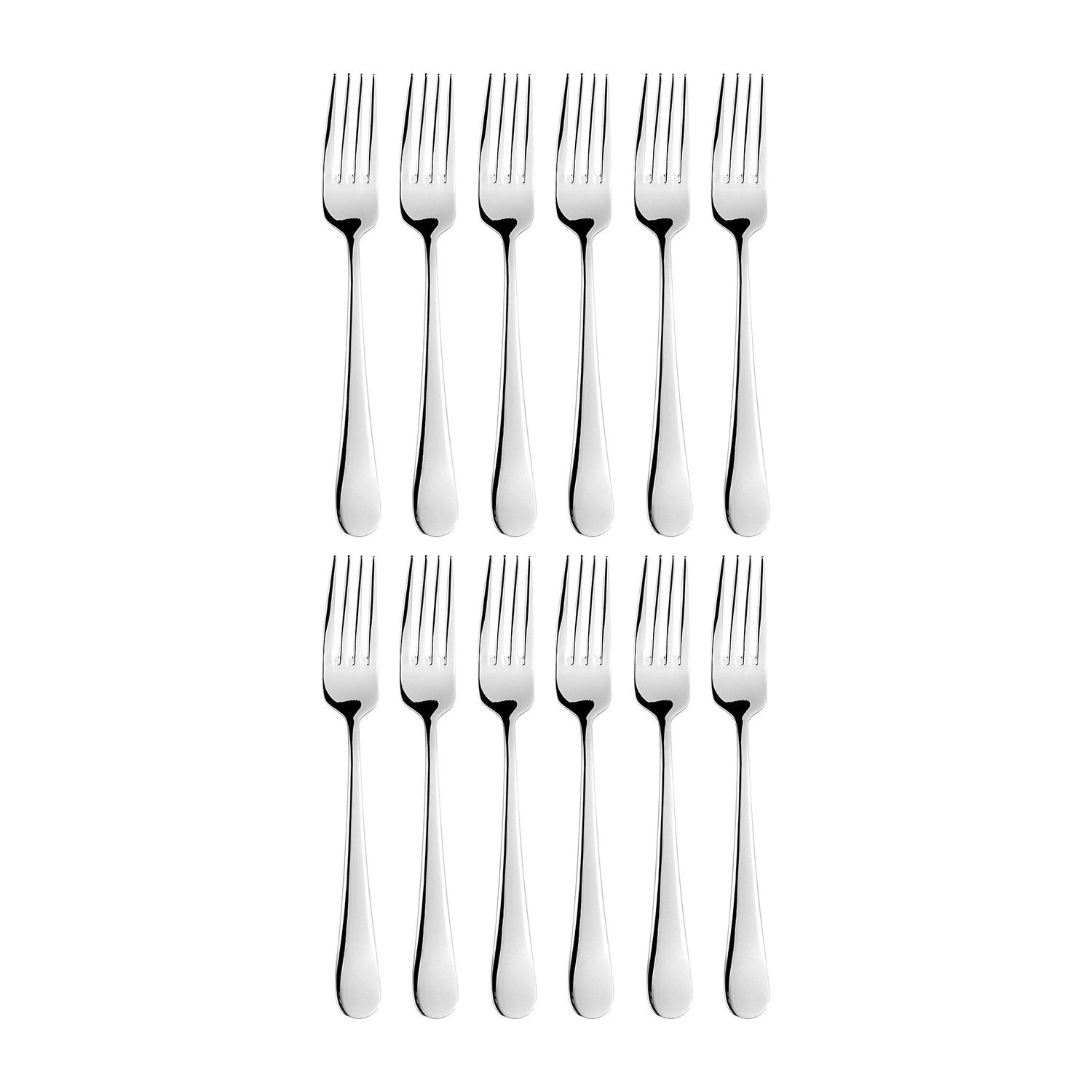 Arcade 7.25"  Silver Stainless Steel Dessert Fork 18/10 (Set of 12)