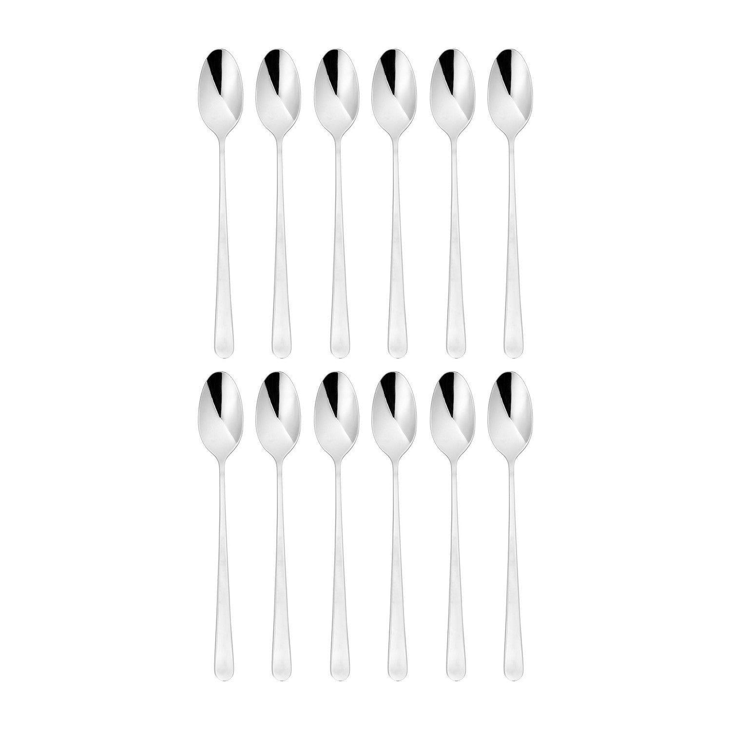 Flatware Accessories 7.75"  Silver Stainless Steel Cocktail Spoon 18/10 (Set of 12)
