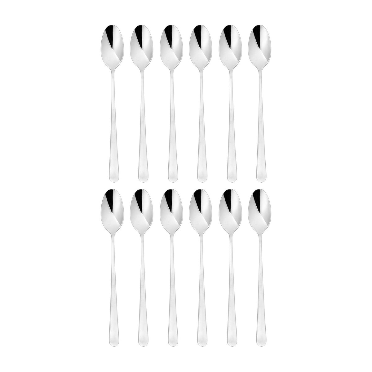 Flatware Accessories 7.75"  Silver Stainless Steel Cocktail Spoon 18/10 (Set of 12)