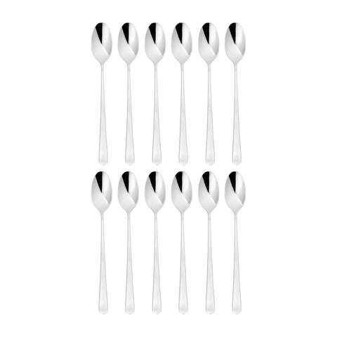 Flatware Accessories 7.75"  Silver Stainless Steel Cocktail Spoon 18/10 (Set of 12)