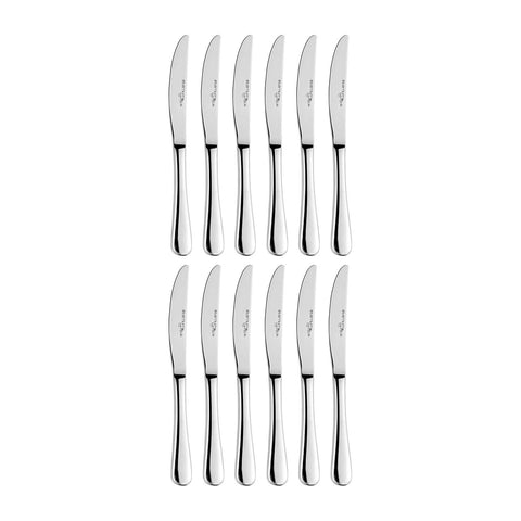 Arcade 6.25"  Silver Stainless Steel Butter/Fruit Knife 18/10 (Set of 12)