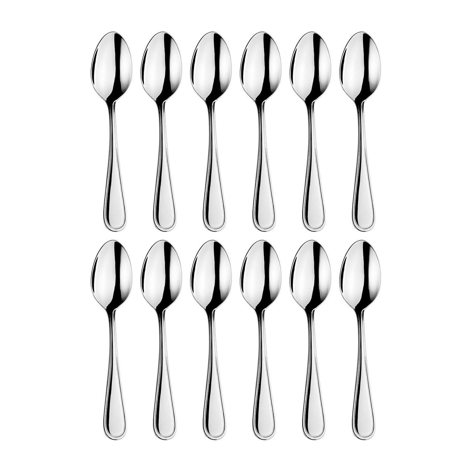 Anser 5.75"  Silver Stainless Steel Teaspoon 18/10 (Set of 12)