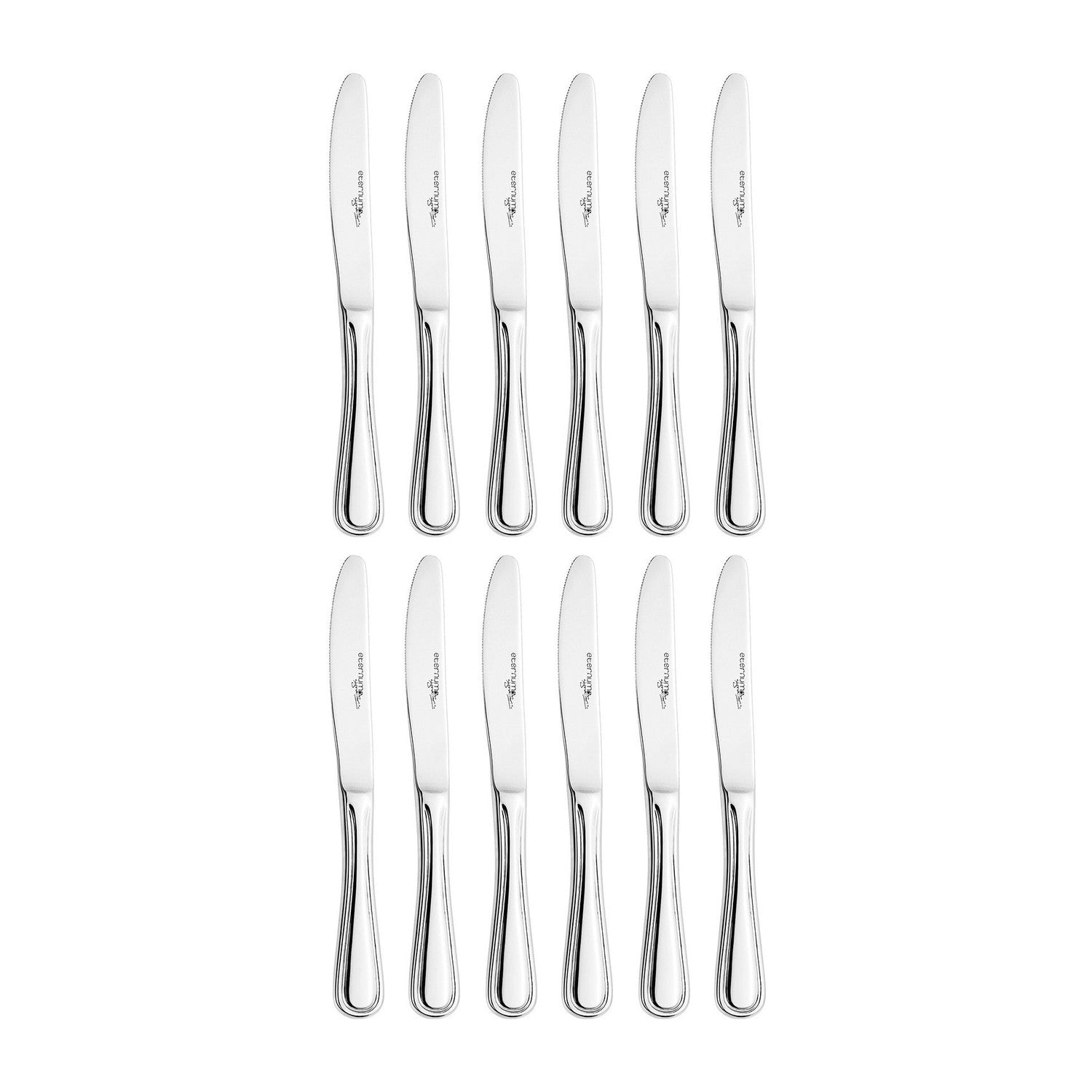 Anser 6.5"  Silver Stainless Steel Butter/Fruit Knife 18/10 (Set of 12)