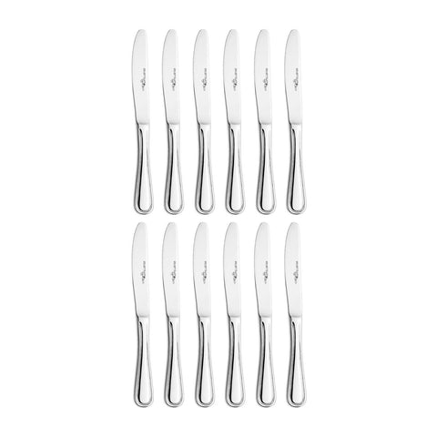 Anser 6.5"  Silver Stainless Steel Butter/Fruit Knife 18/10 (Set of 12)